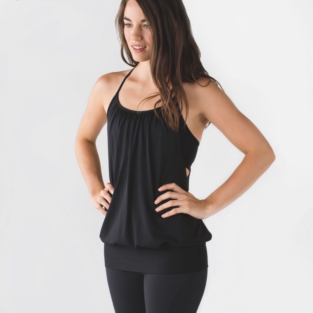 LULULEMON No Limit Tank Top Black EUC Size 6